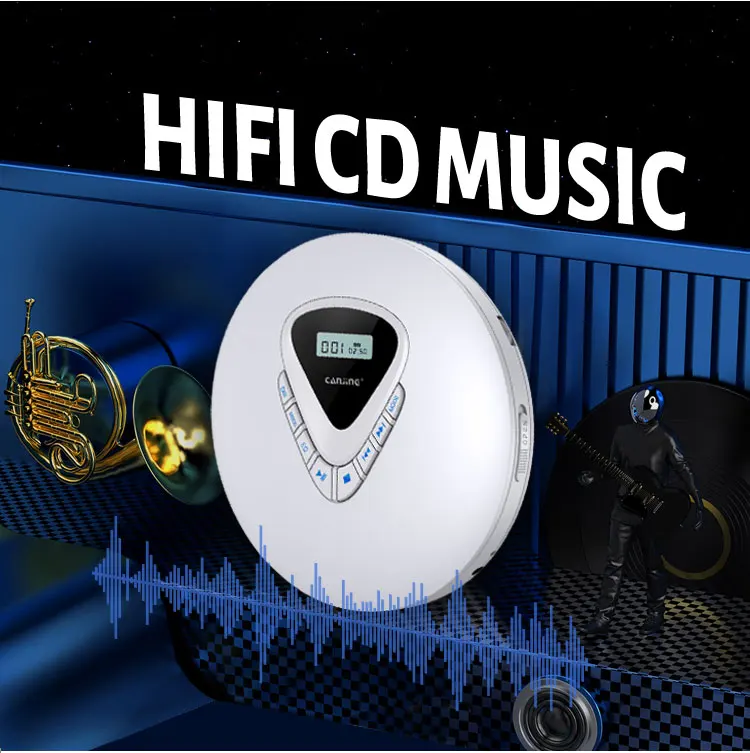  Пользовательский портативный CD-плеер Discman со встроенным аккумулятором для дома и