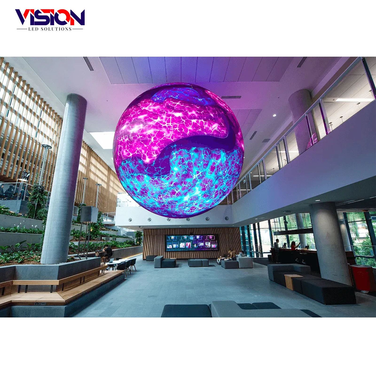 Customize size P2.5 P3 P4 Spherical LED Screen with a 3D ball shape Display Screens