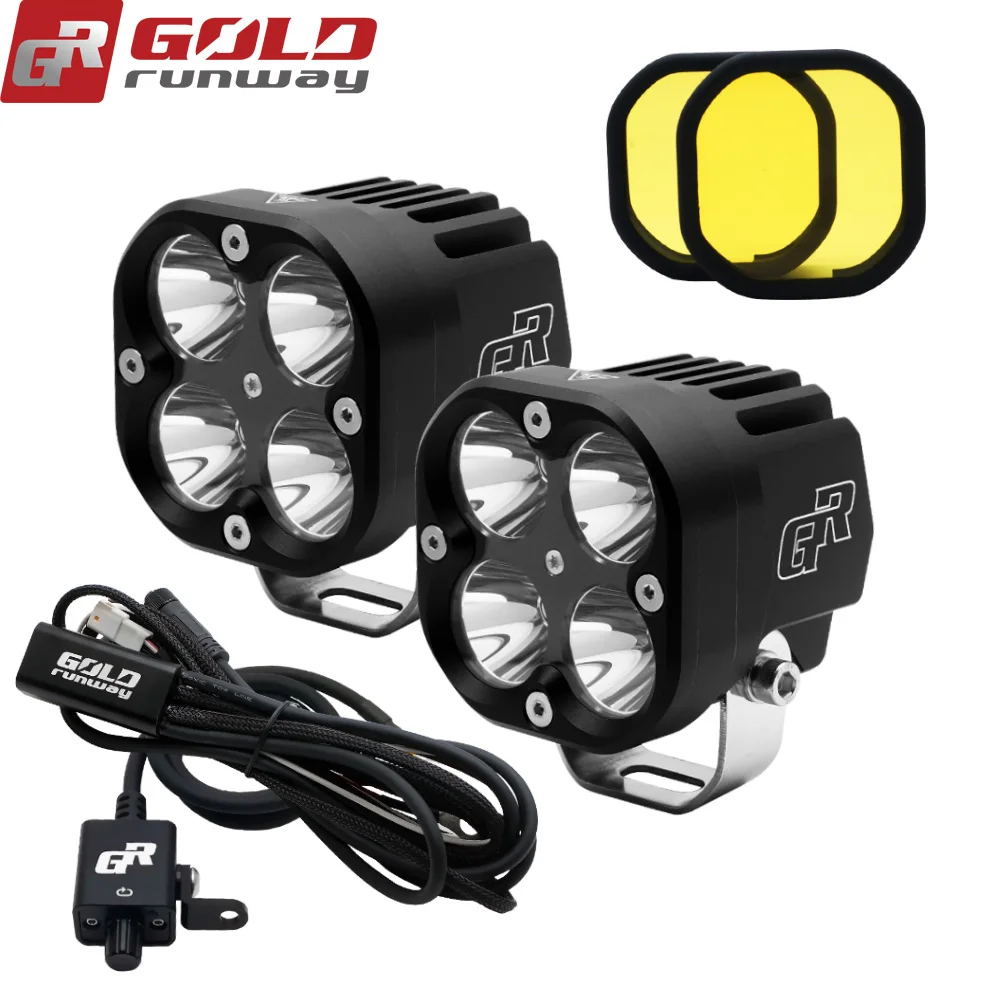 
Motorcycle IP68 40W 4200LM Driving Light Universal Motorcycle Front Light LED Motorcycle Lighting System 