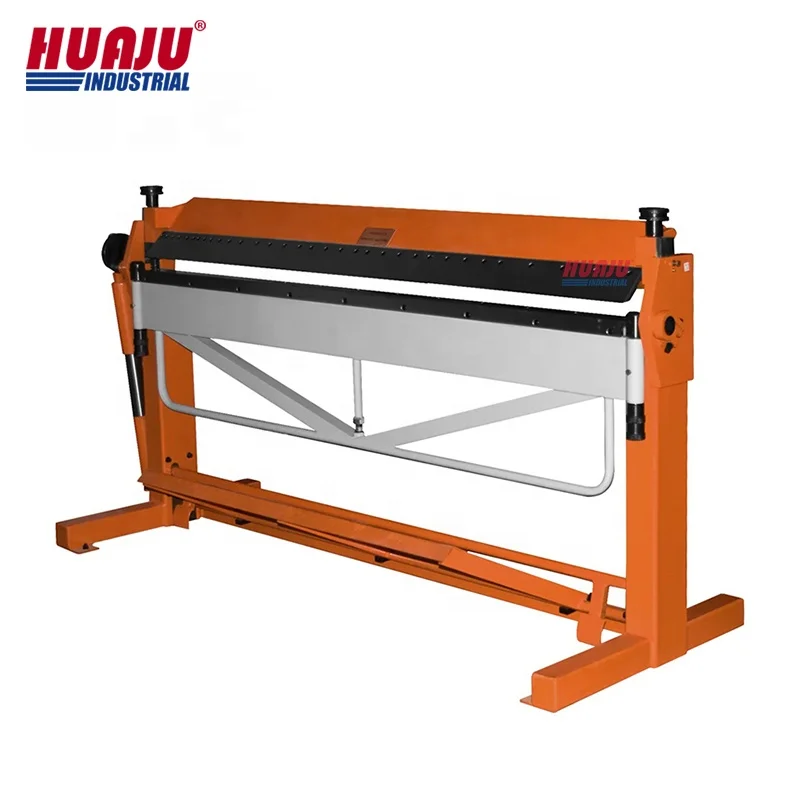 Huaju Industrial PBB2520/1.0 100 Inch Manual Box and Pan Brake Hand Sheet Metal Folding Machine with Foot Clamp