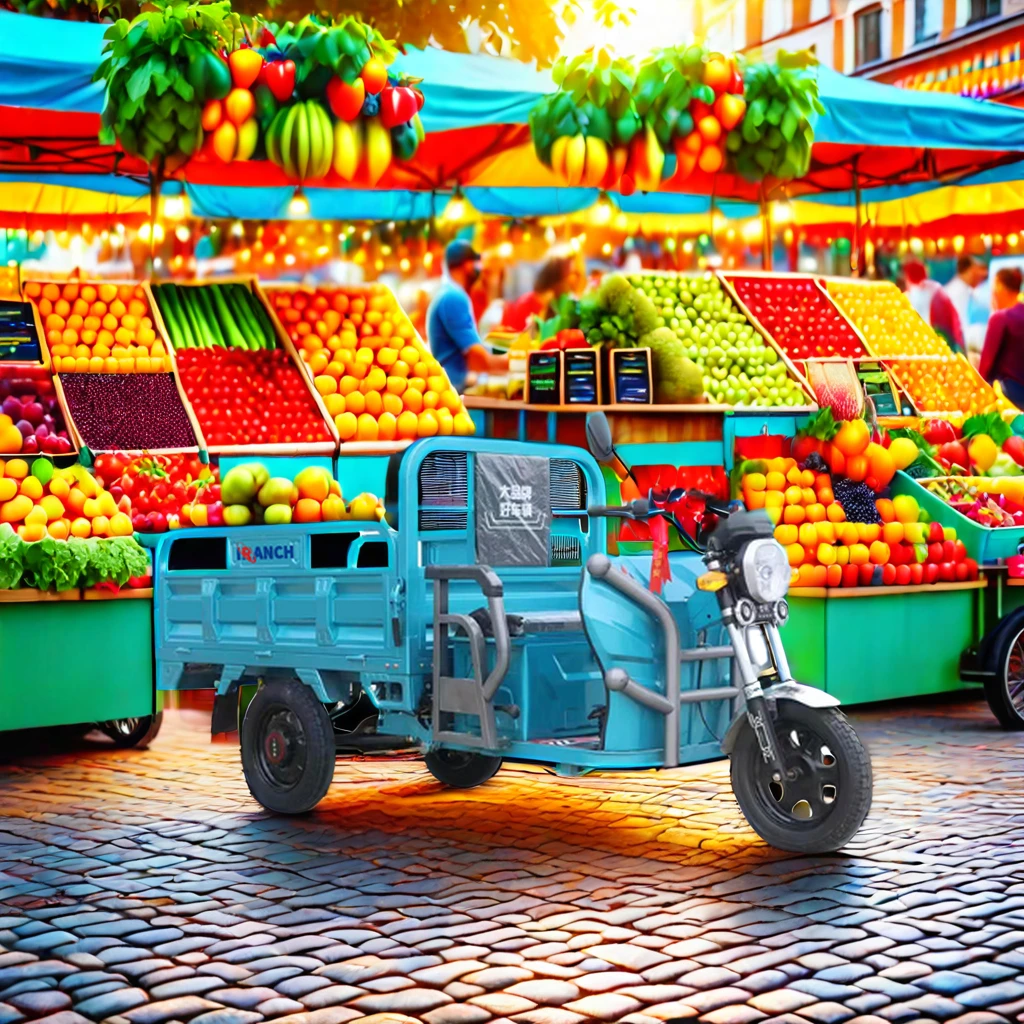 High Quality 35-85km Endurance Three-Wheel Electric Tricycle for Elderly Open Body 60v for Cargo Passenger Use EEC DOT Certified