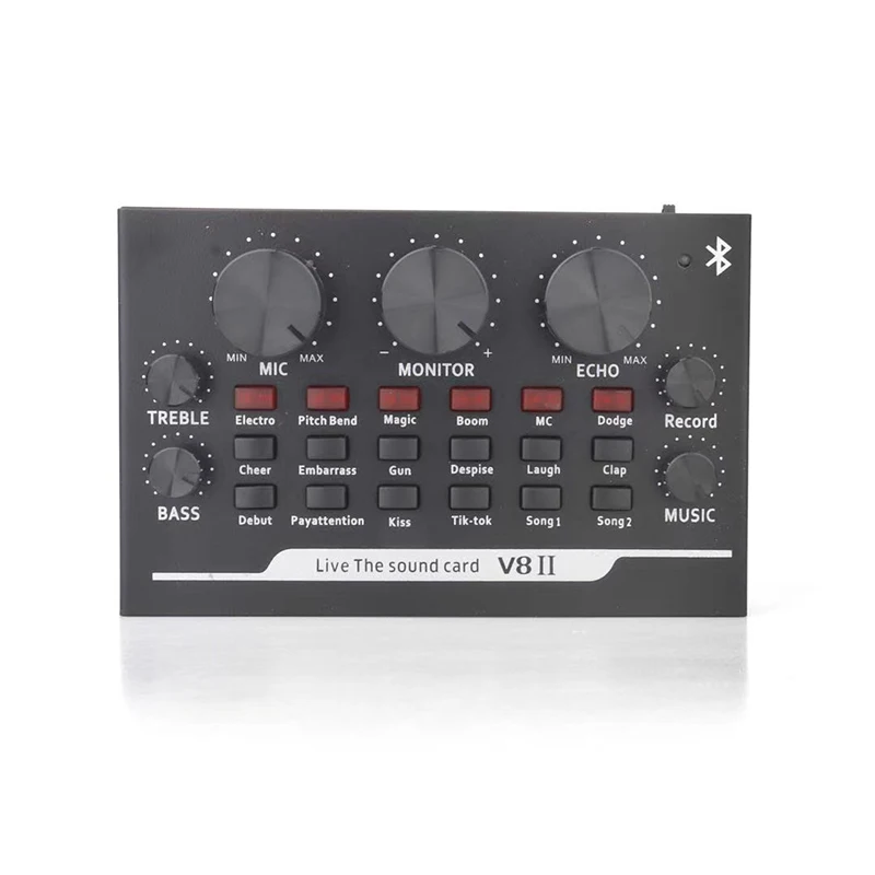 Профессиональный студийный микрофон с V8 звуковой картой студийная запись живая USB звуковая карта интерфейс набор