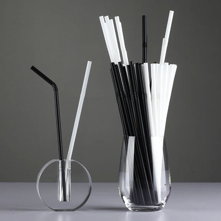 100% Biodegradable Compostable drinking no plastic corn starch eco pla straw in stock