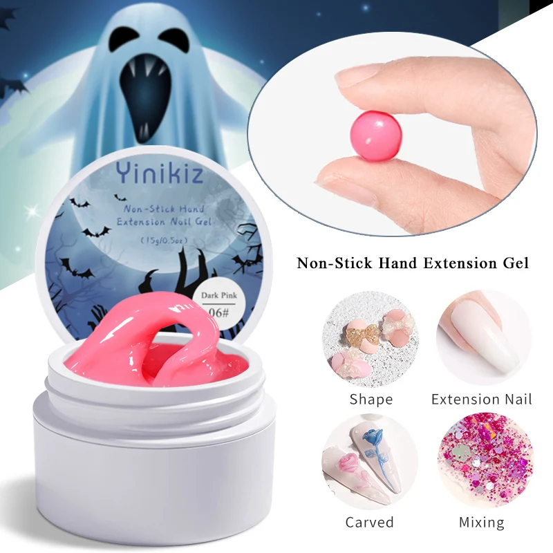 Multi Function 4in1 Solid Gel Buildering Extension /Gems-on/3D Sculpture/Chrome Powder Nail Gel Uv Gel Halloween gift bag