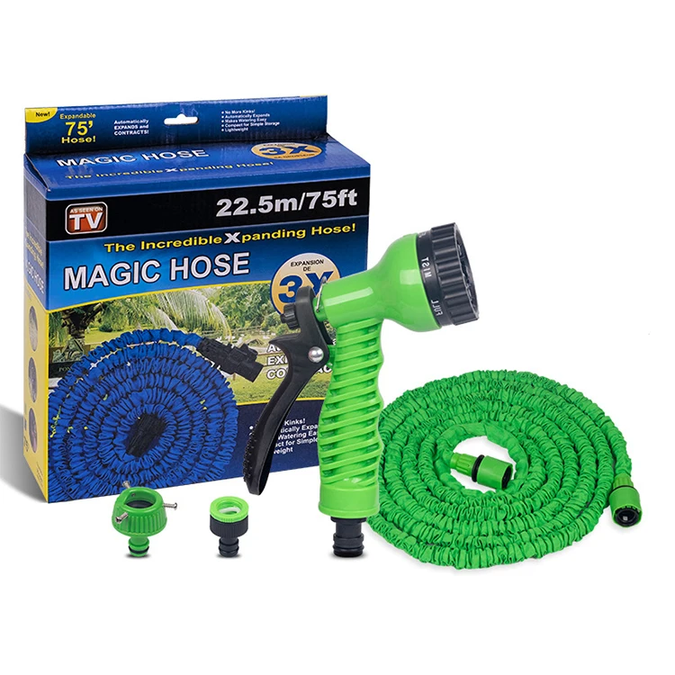 Adjustable Expandable 25ft 50ft 75ft 100ft 125ft 150ft 175ft 200ft  Magic Expandable Garden Hose