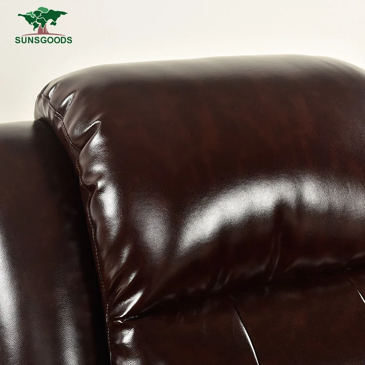 Electric power expensive leather recliner sofa set for sale