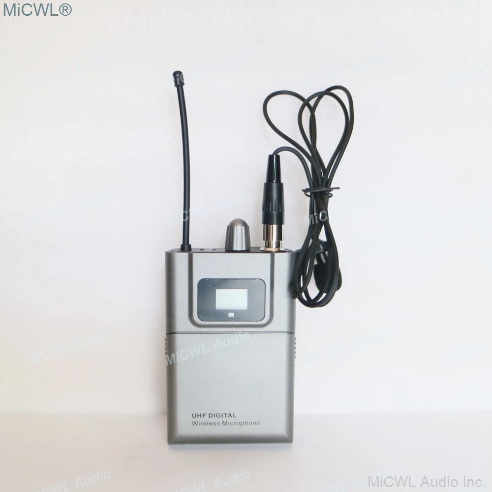 MiCWL Audio Inc 8 Headset 8 Lavalier Mic Bodypack Professional 8 Channel UHF Stage Wireless Microphone System Lapel Microphones