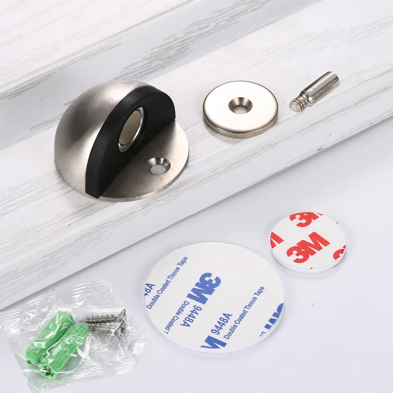 Low Dome Floor Door Stop H 25.4 x Diameter 44.5mm Stainless Steel Floor Door Stopper