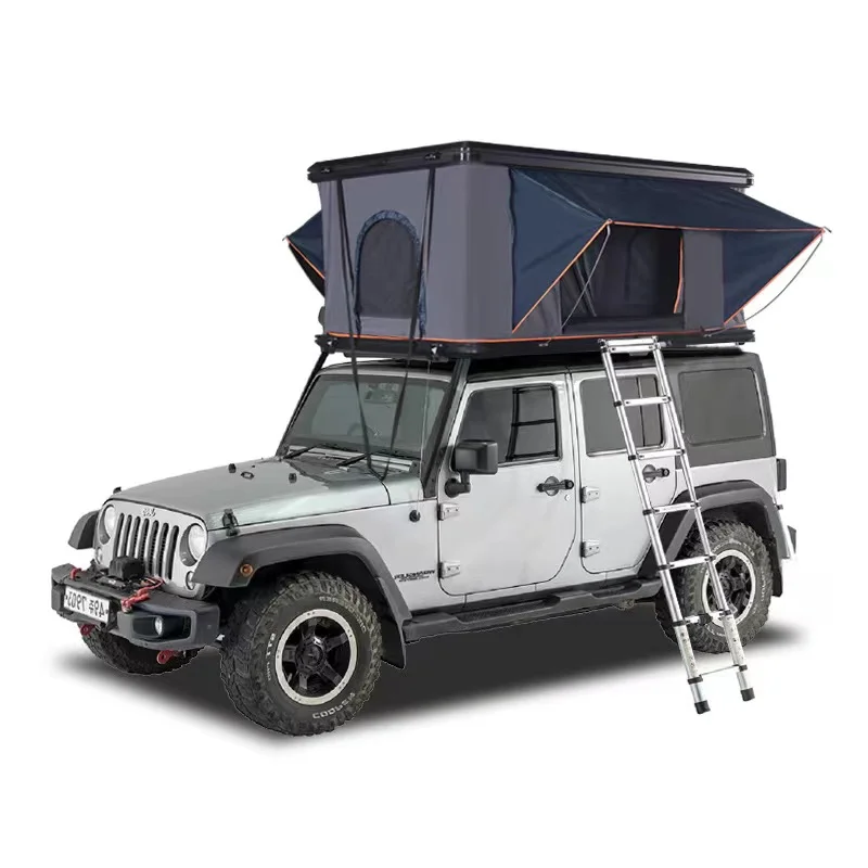 2024 Camping Outdoor Aluminum Roof Top Car Tent Hard Shell Top Roof Tent