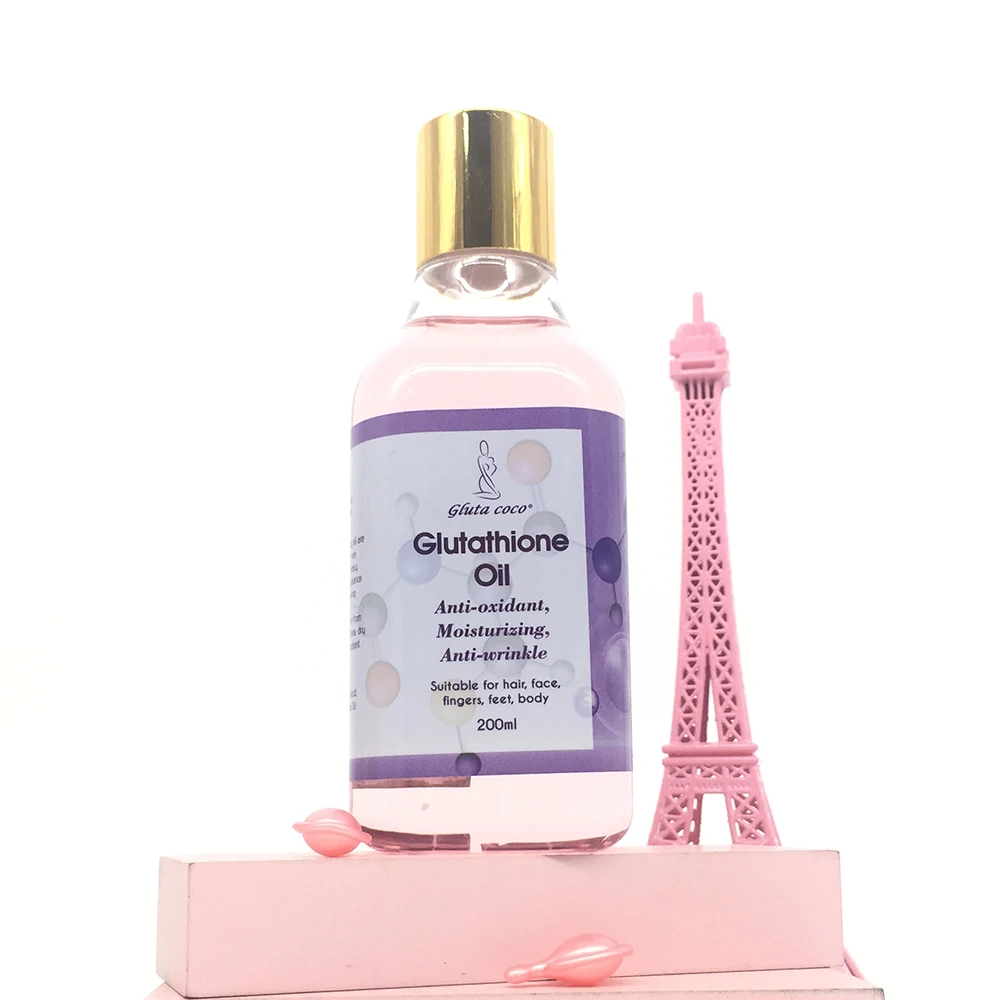 Gluta COCO Anti-oxidant Moisturizing Anti Wrinkle Glutathi Oil Suitable For Hair  Face  Fingers Feet Body Skin Care Oil 200ml