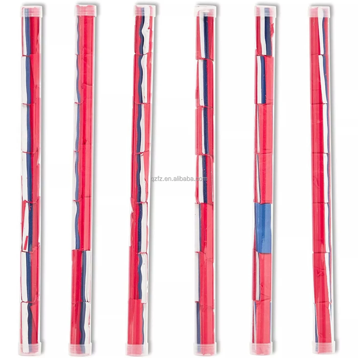 Confetti Wands Red/Blue Tissue Paper Confetti Flick Flutter Sticks for Baby Girl Shower Wedding Birthday Party S