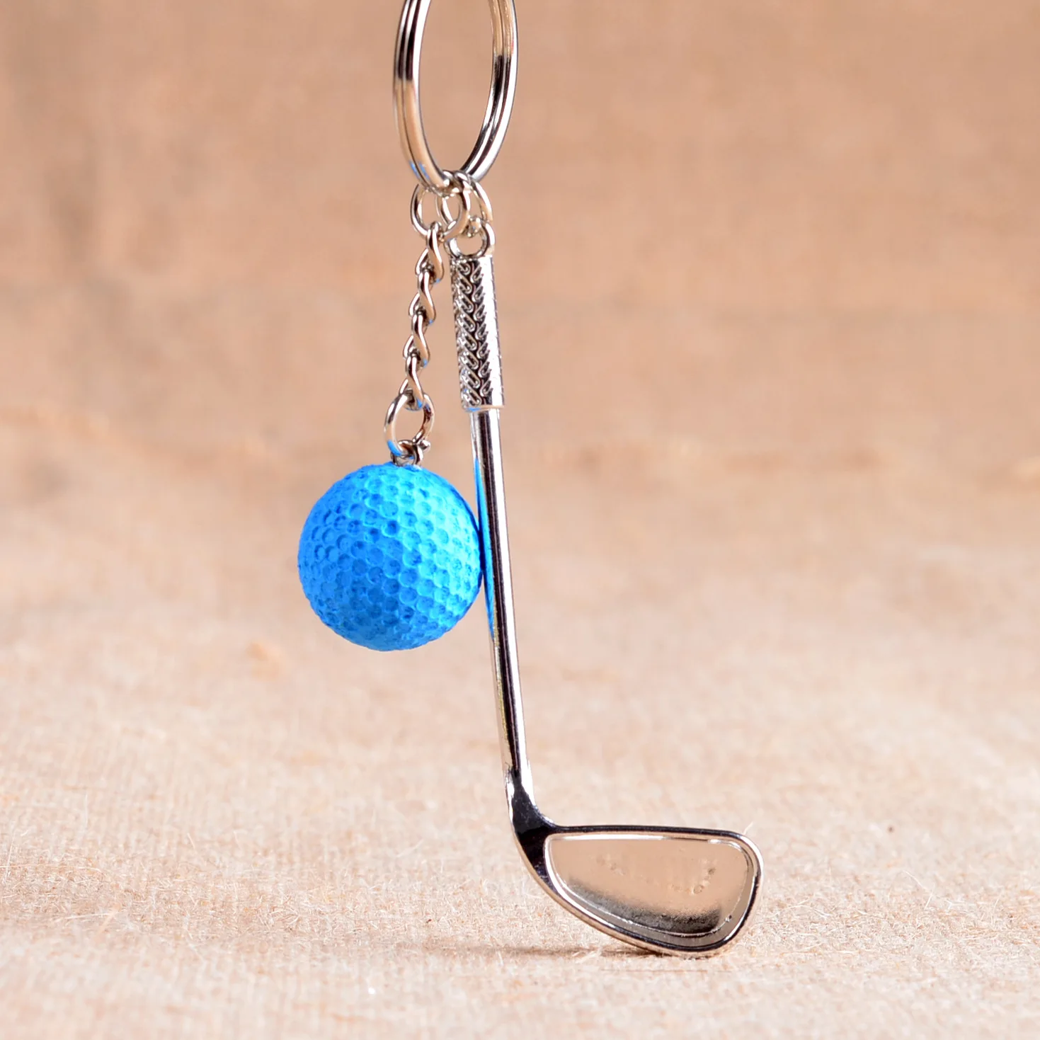 ZWD67 Games souvenir ball key ring metal golf key ring high-end sporting goods