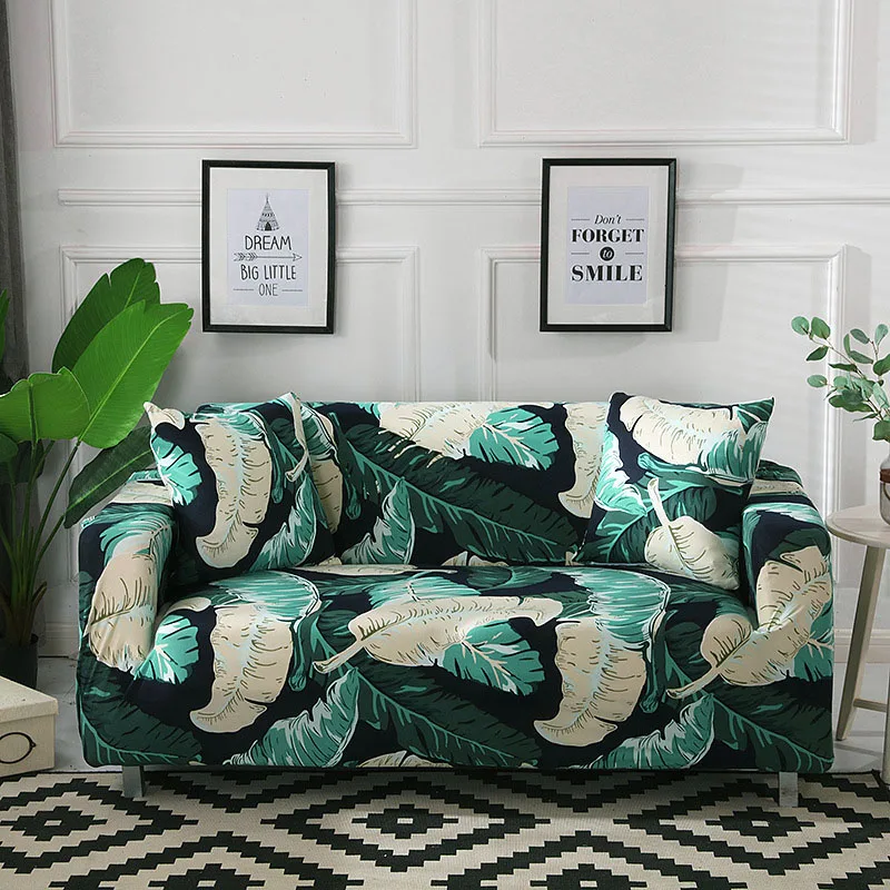 Modern  Quality Printed Sofa Protector Cover For Home Living Room Couch Slipcovers