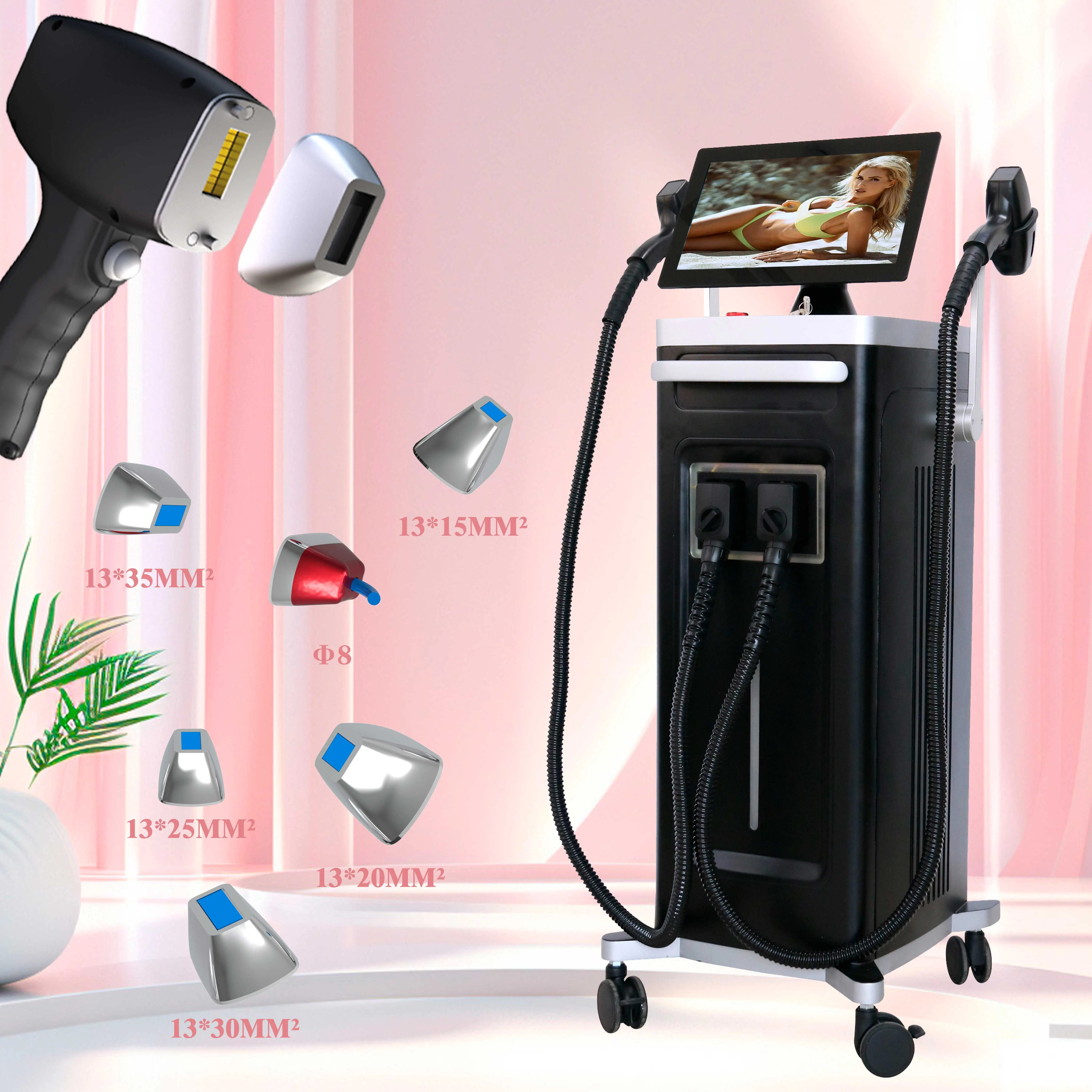 Newest High Power Diode Laser 808 nm Ice Platinum Titanium 4 Wavelength Diode Laser Hair Removal Lifetime Warranty Machine