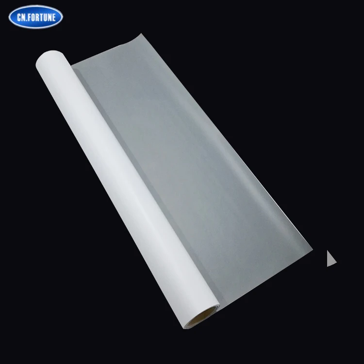 Back Printable Pvc Film Digital Printing PET Film Grey Transparent Guangzhou Release Film Inkjet Printing 60 Rolls Rigid Matte
