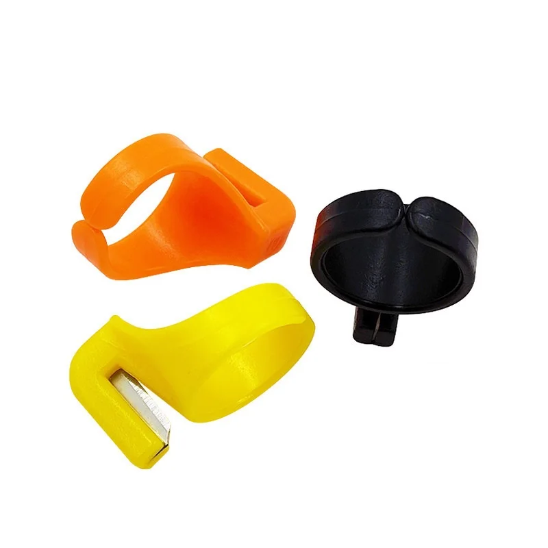 Finger Blade Needle Sewing Craft Household Sewing Machine Accessory Plastic Thimble Sewing Ring Thread Cutter