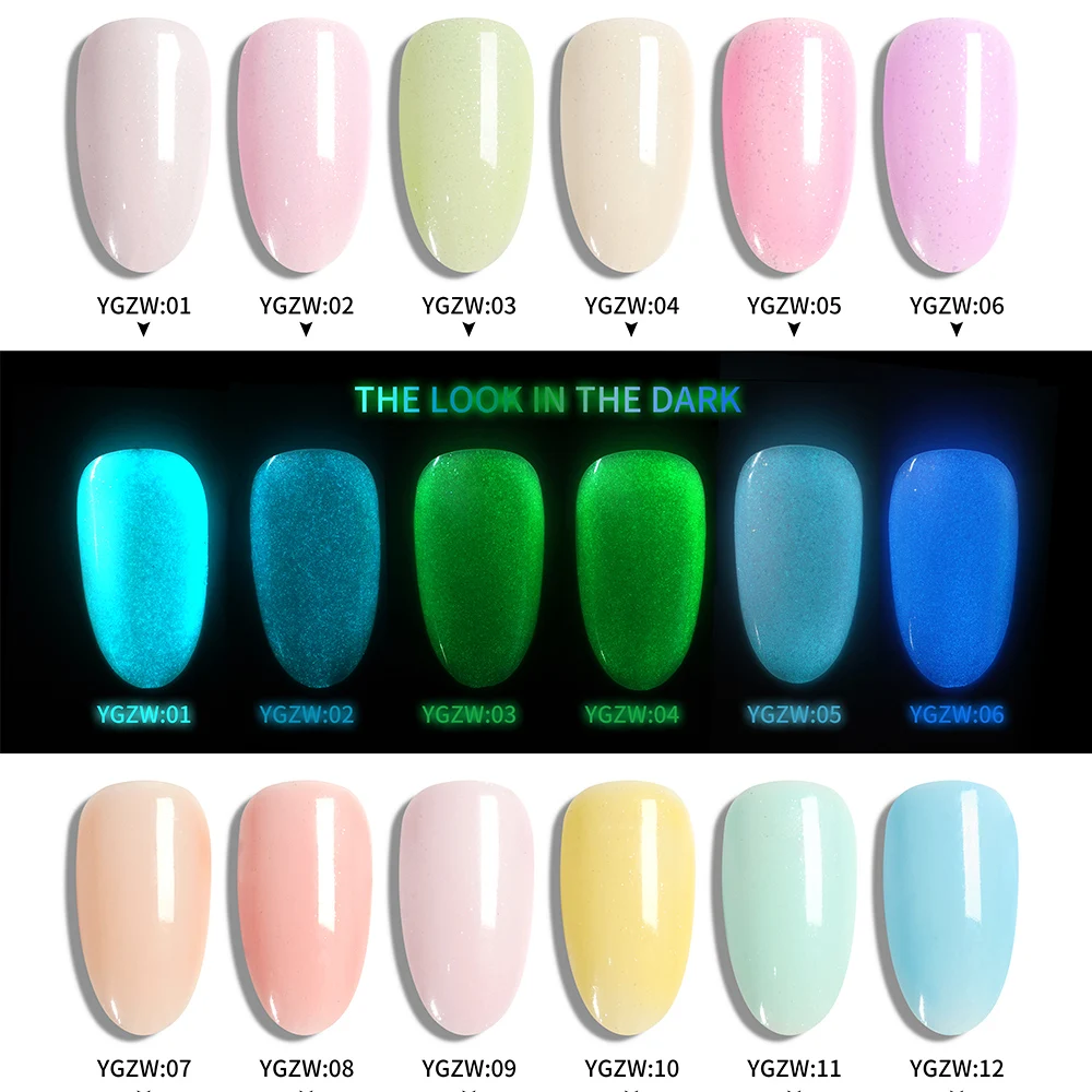 Luminous Top Gel Wholesale Nail Supplies Custom UV Glow In The Dark No Wipe Nail Gel Top Coat