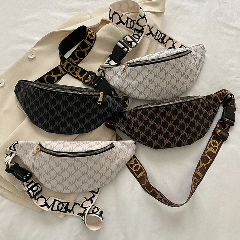 New Fashion Women PU Leather Fanny Pack Waist Bags Purse Women Chest Bag Crossbody Fashion Belt Sport Bag for Girls