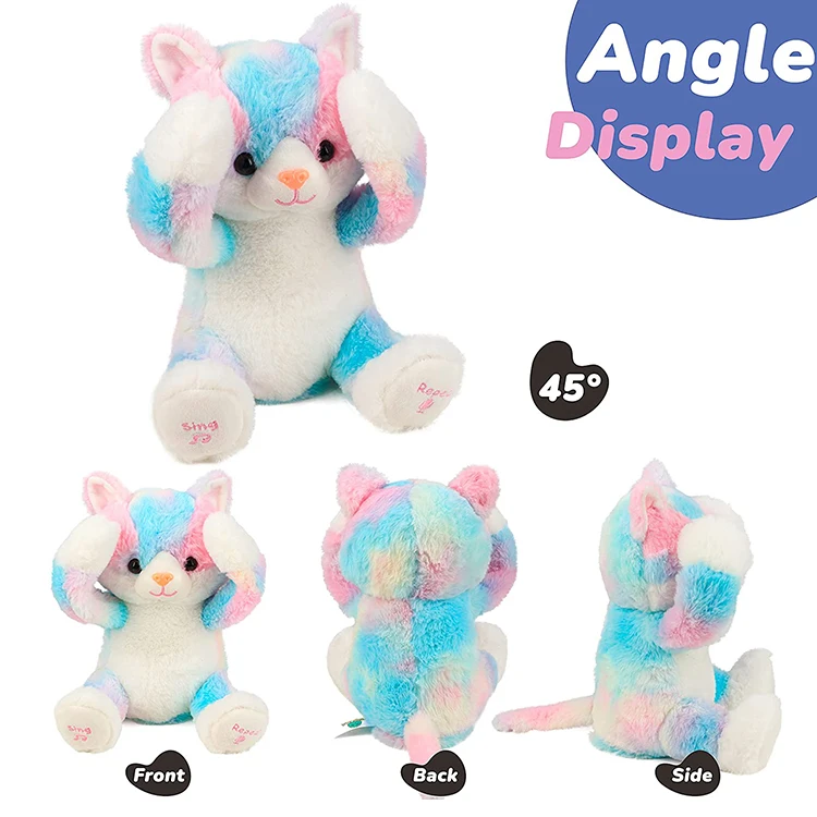 Customized Education Electric Musical Speak Stuffed Animal Soft Plush Toy