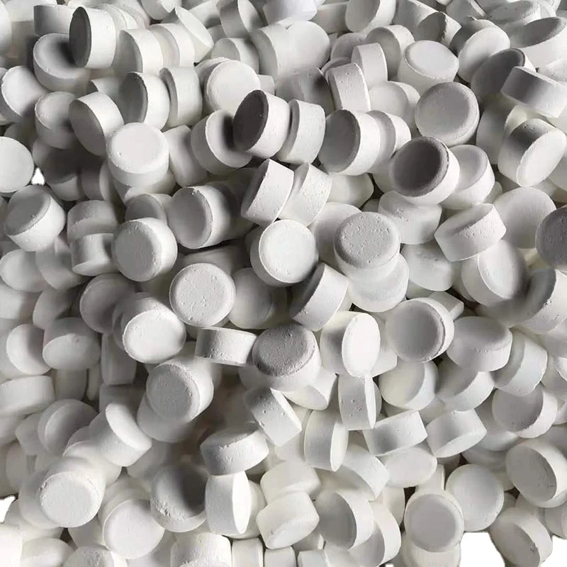 Water Purifier Chlorinated Powders Sodium Dichloroisocyanurate 60% SDIC 56% Pool Chlorine Tablets