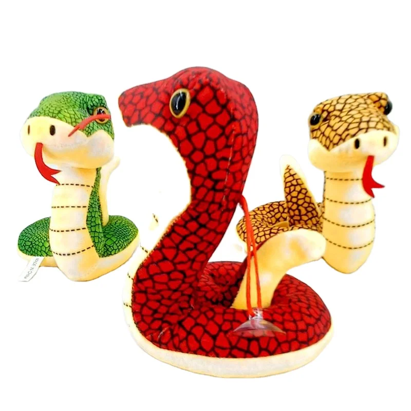 Factory Wholesale 12CM 19CM Stuffed Animals snake Toys Promotional Plush Toys Cobra