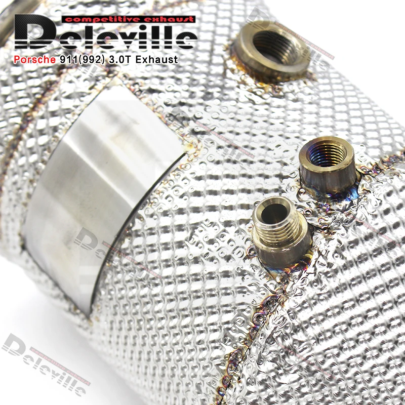 High flow catted downpipe  For  Porsche 911(992) 3.0T Carrera S 2019-2022 with catalyst Exhaust  header Pipes