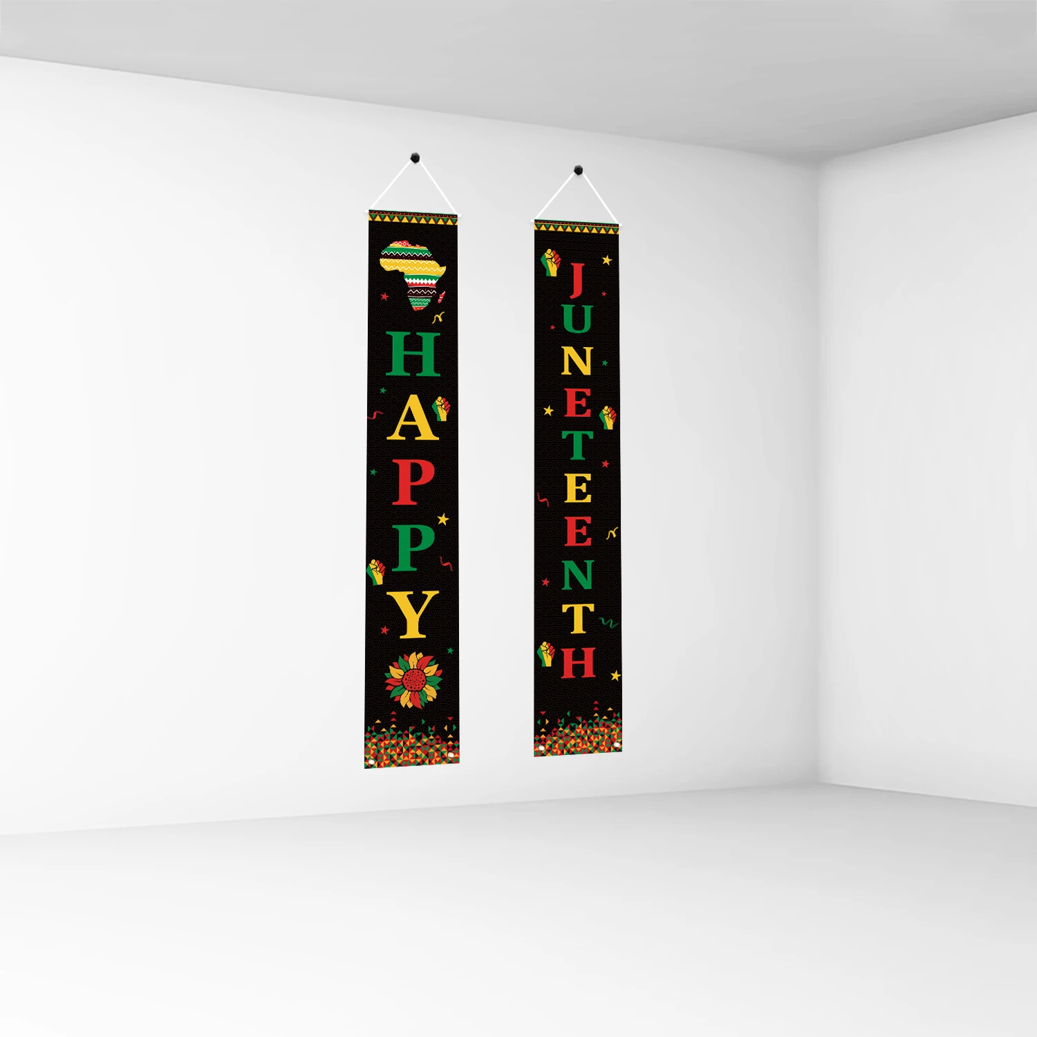 Wholesale hot sale party decoration Freedom Day couplets Custom 30cm*180cm June section door link Emancipation Day