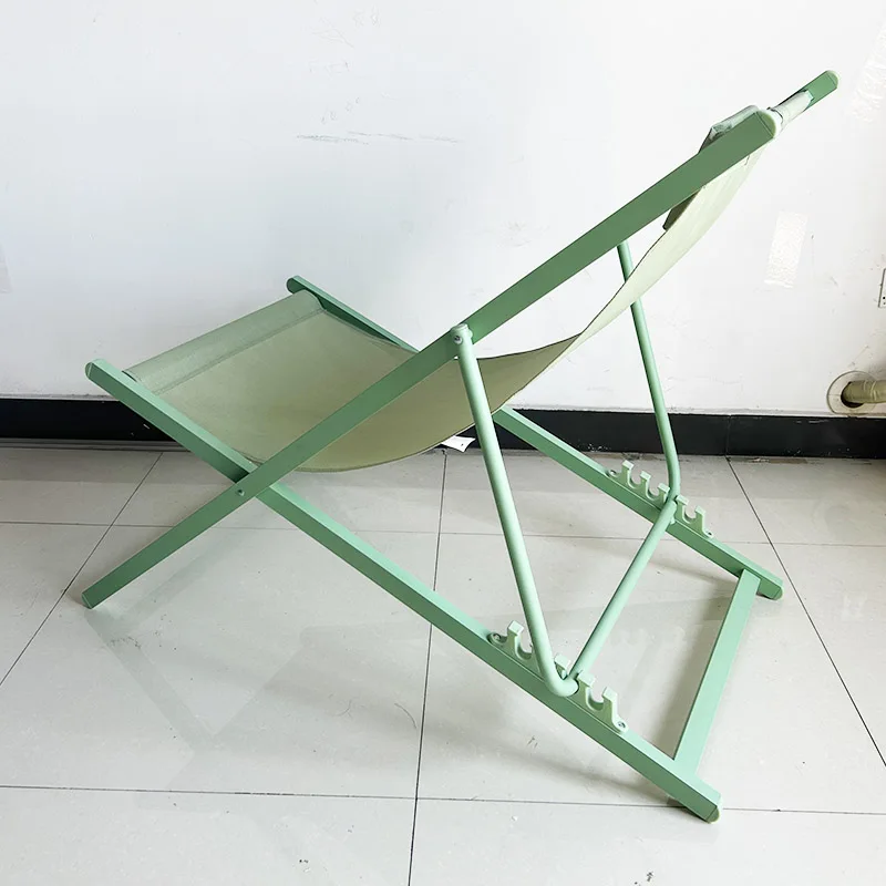 wholesale outdoor adjustable folding wood deck metal sea beach chair summer pool decks aluminium sun chair