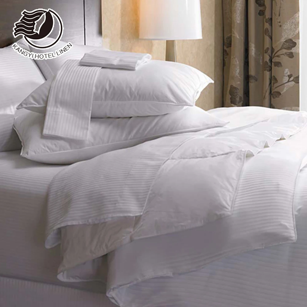 Five Star Hotel Linen Bedding Sets Bed Sheets 300 Thread Count 100% Cotton