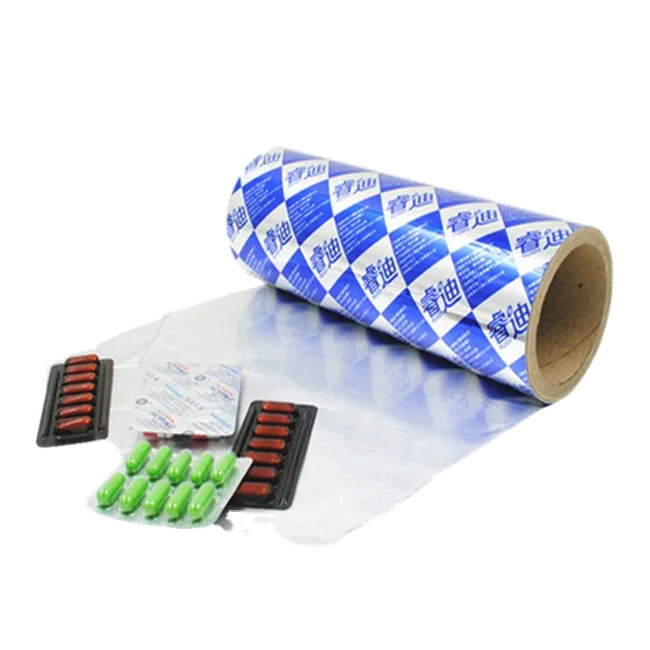 Thickness 30 micron HSL 8 gsm pharmaceutical blister ptp alu alu bottom aluminum foil