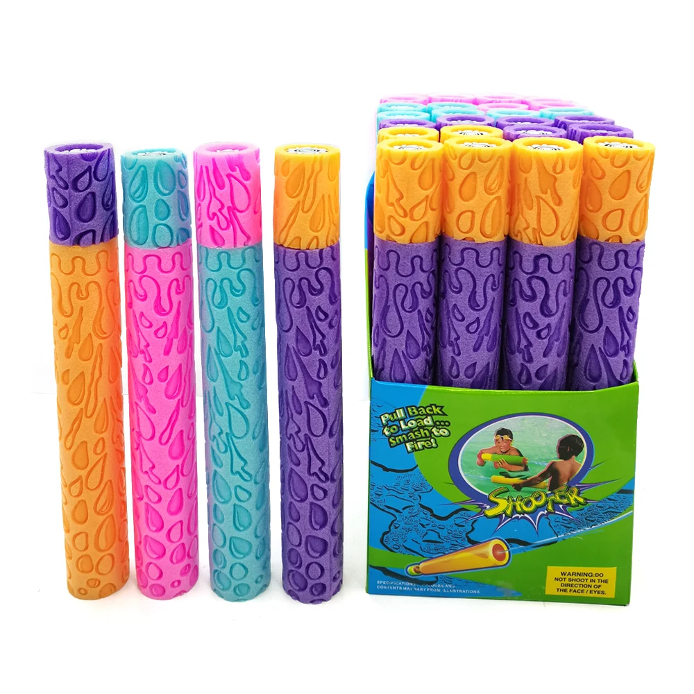 Customized kids summer outdoor toys eva foam air pressure pump water cannon
