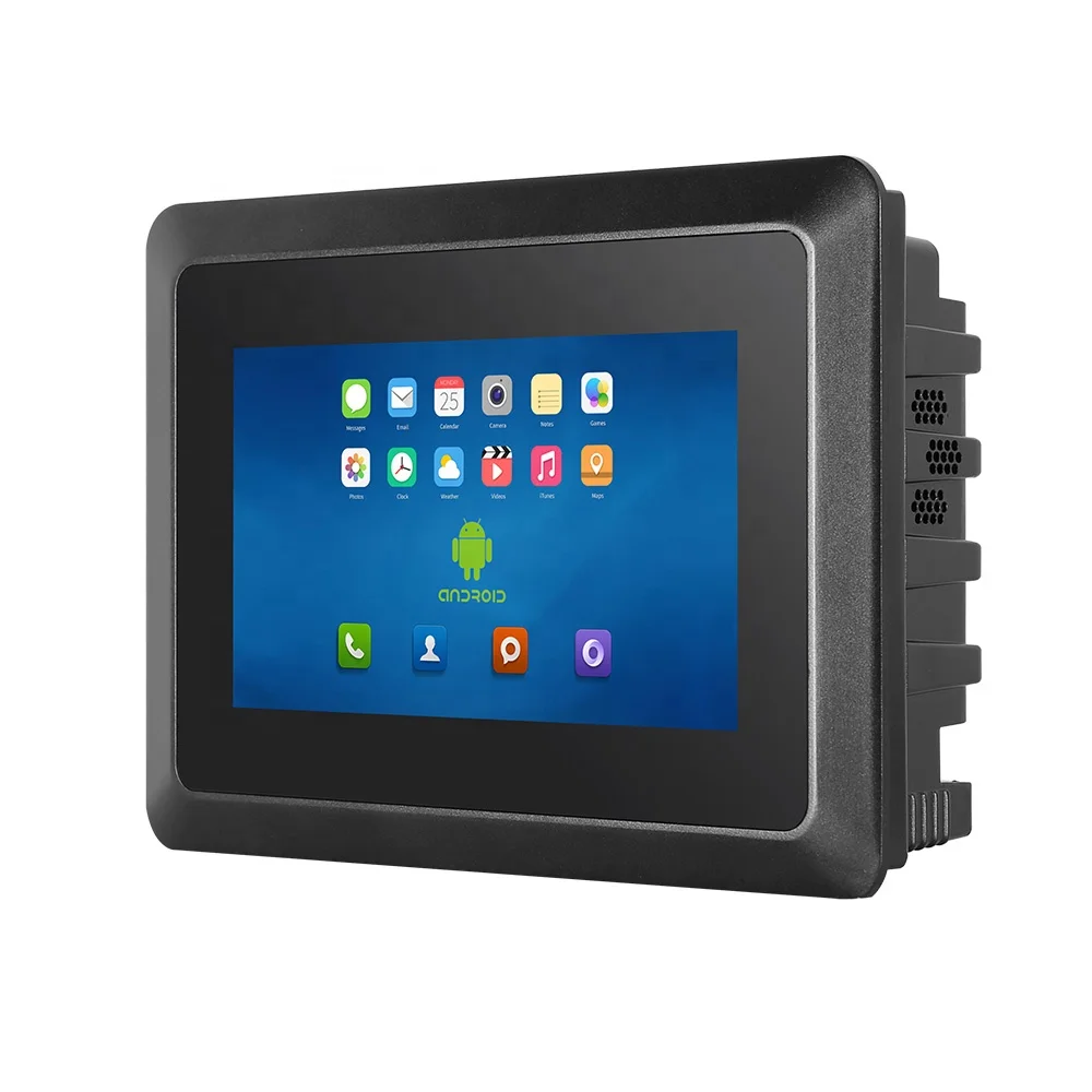 7 inch Front Panel IP65 Capacitive Touch Screen PC Embedded A64 2G+8G Wifi Rs232 Android Industrial Panel PC