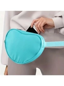 Cheap Price Heart-shaped Fanny Pack Portable Simple Sports Waist Mobile Phone Storage Bag Cycling Play Small Bags