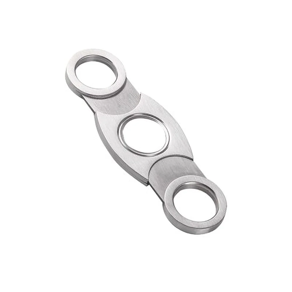 Лазерный логотип нержавеющая сталь двойное лезвие гильотина заточка лезвия резак v-образные ножницы нож аксессуары для сигар