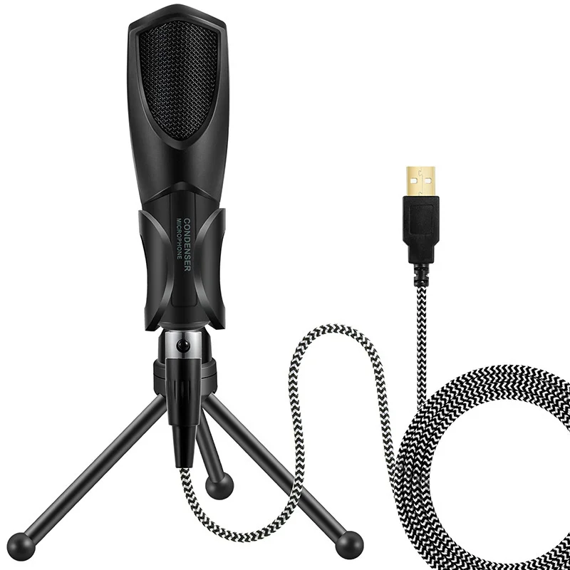 Professional Microphone with Shock Mount for Gaming Chat
