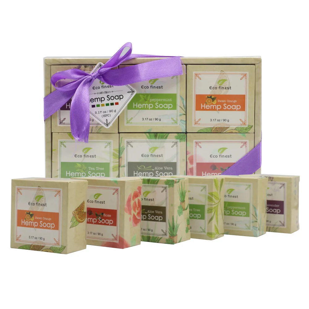  Hot Selling Private Label 100% Natural Ingredients Handmade Whitening Organic Hemp Soap