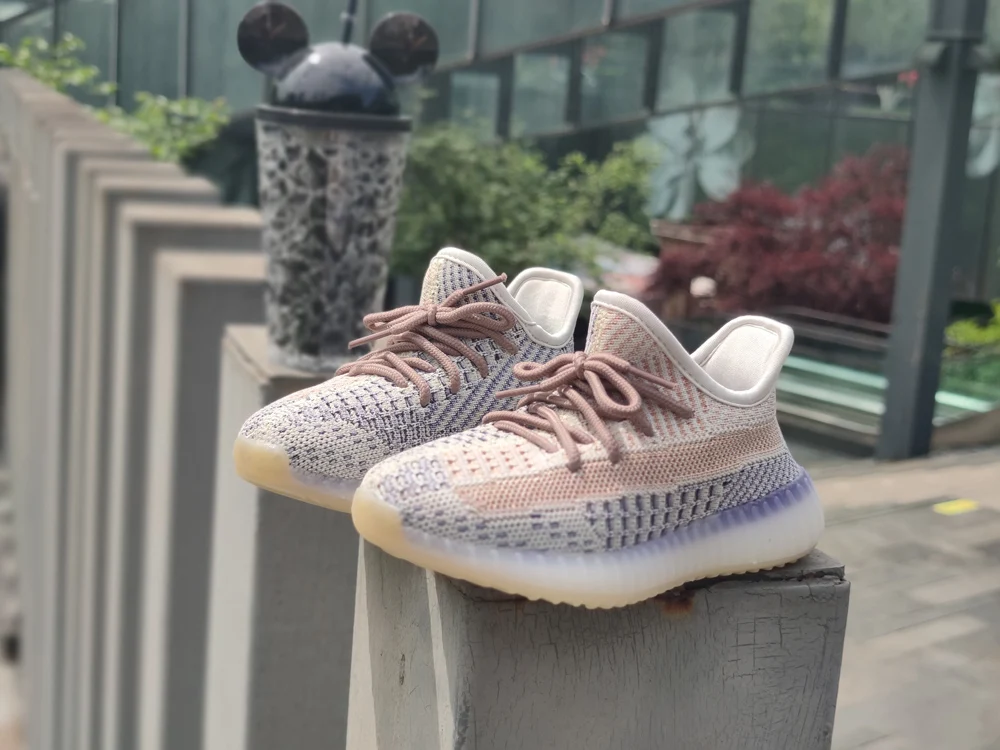 Кроссовки Yeezy из ткани с мягкой подошвой, удобные дышащие кроссовки со шнуровкой для мальчиков и девочек