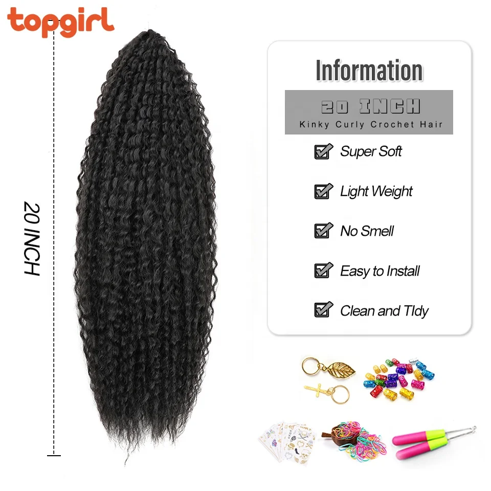 Brazilian Braids High Temperature Fiber Synthetic Ombre Pink Russia Curls Kinky Curly Crochet Braiding Hair Extensions for Women