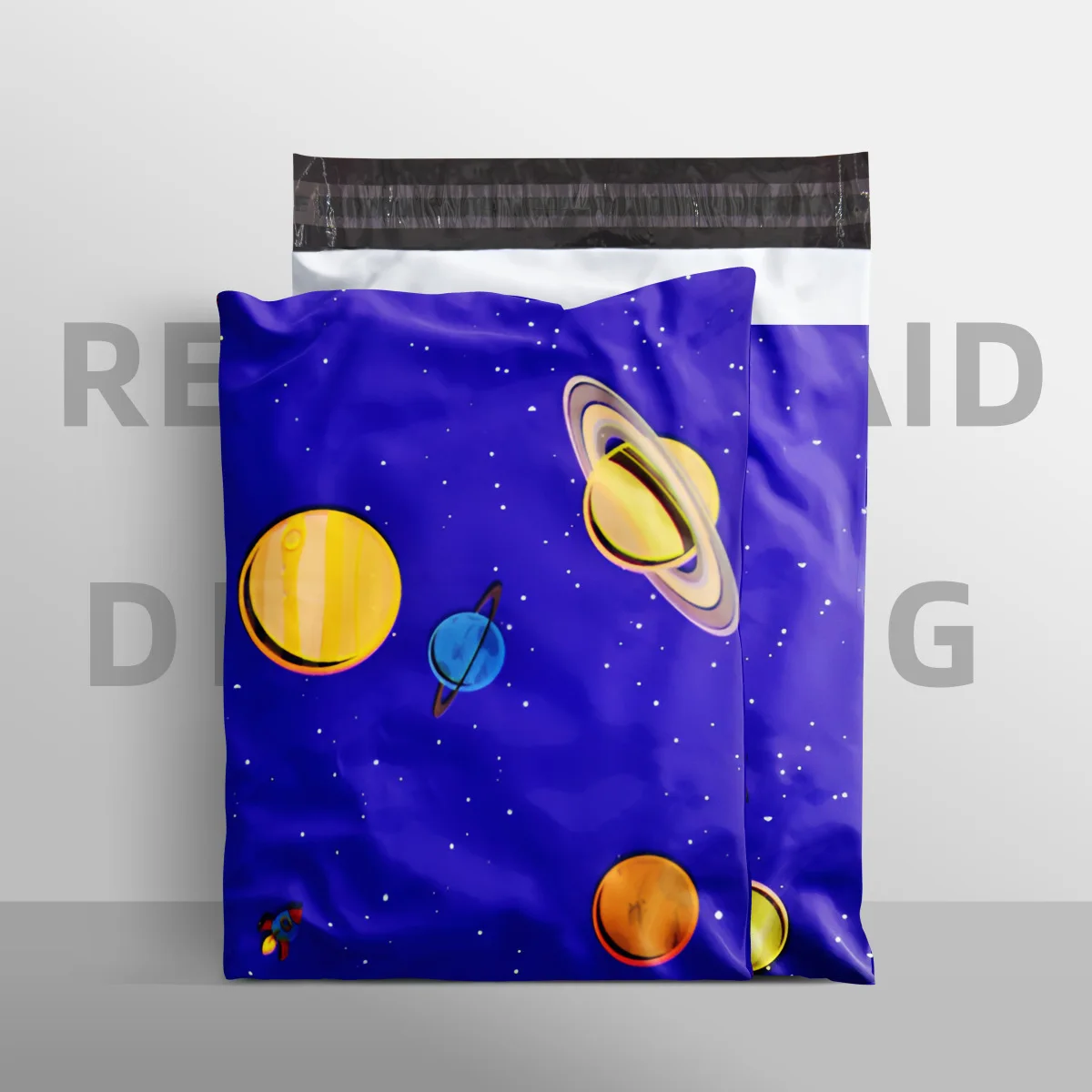 Customized Eco Friendly Clothing Packaging Mailing Bag Blue Red Black Pink Yellow Printed  Big Small Mailing Bags Custom Logo