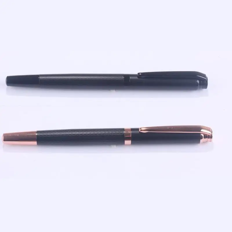 roller type matte black and rose gold part Exquisite metal pen