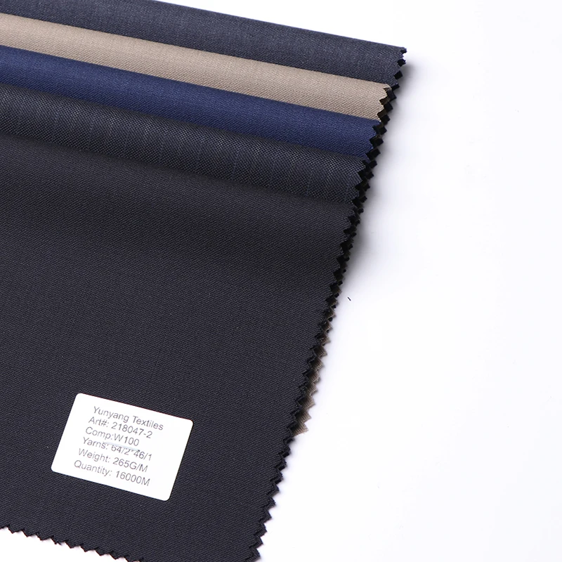 Merino Wool Fabric Woven Suit Fabric Pure Wool Suiting Fabric