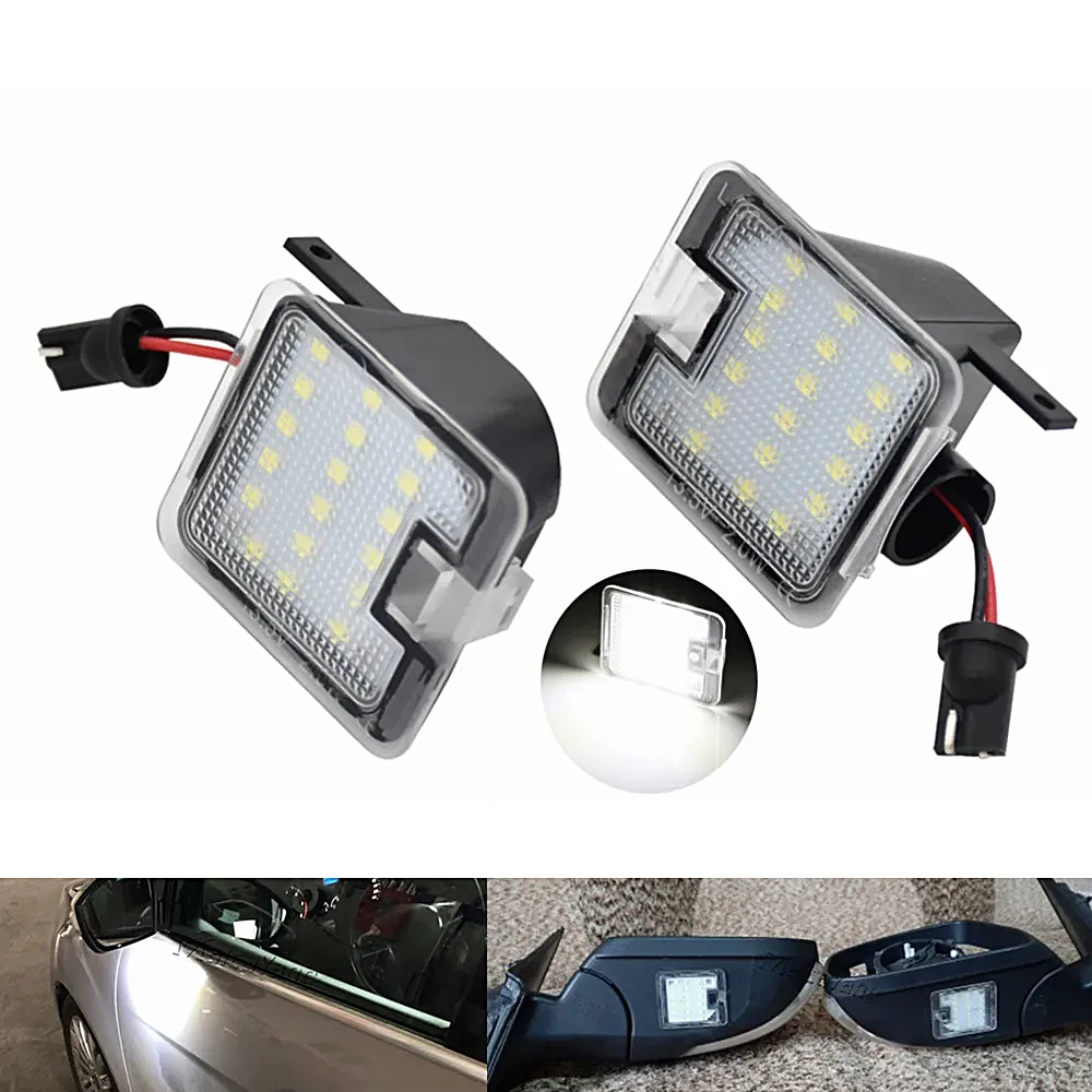 2x CANBUS светодиодный свет под зеркалом лужа для Ford Focus MK3 MK2 Mondeo MKIV MKV Kuga C-Max Escape S-Max под зеркалом приветственный светильник