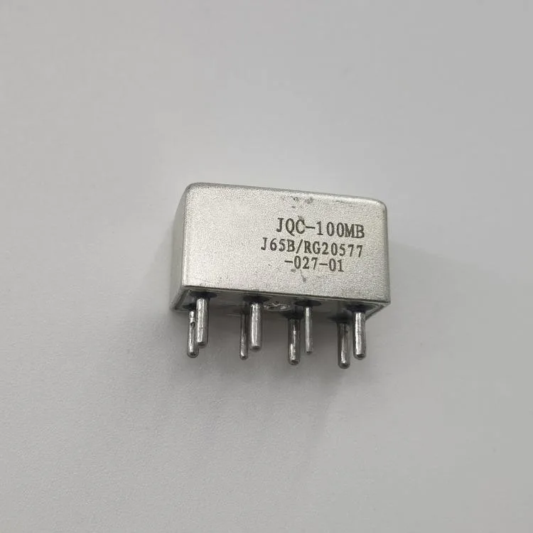 FRJQC-100MB Hermatically sealed relay 24v 8pin small volume two sets of changeover contacts rele 24vdc 10A