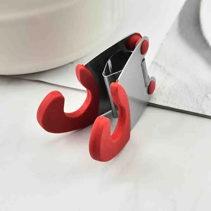 anti-scalding pan side clip pot spoon rest clip stainless steel pot spoon holder