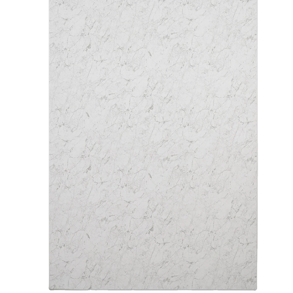 1000mm hot stamping white alabaster stone effect PVC bathroom shower wall panel