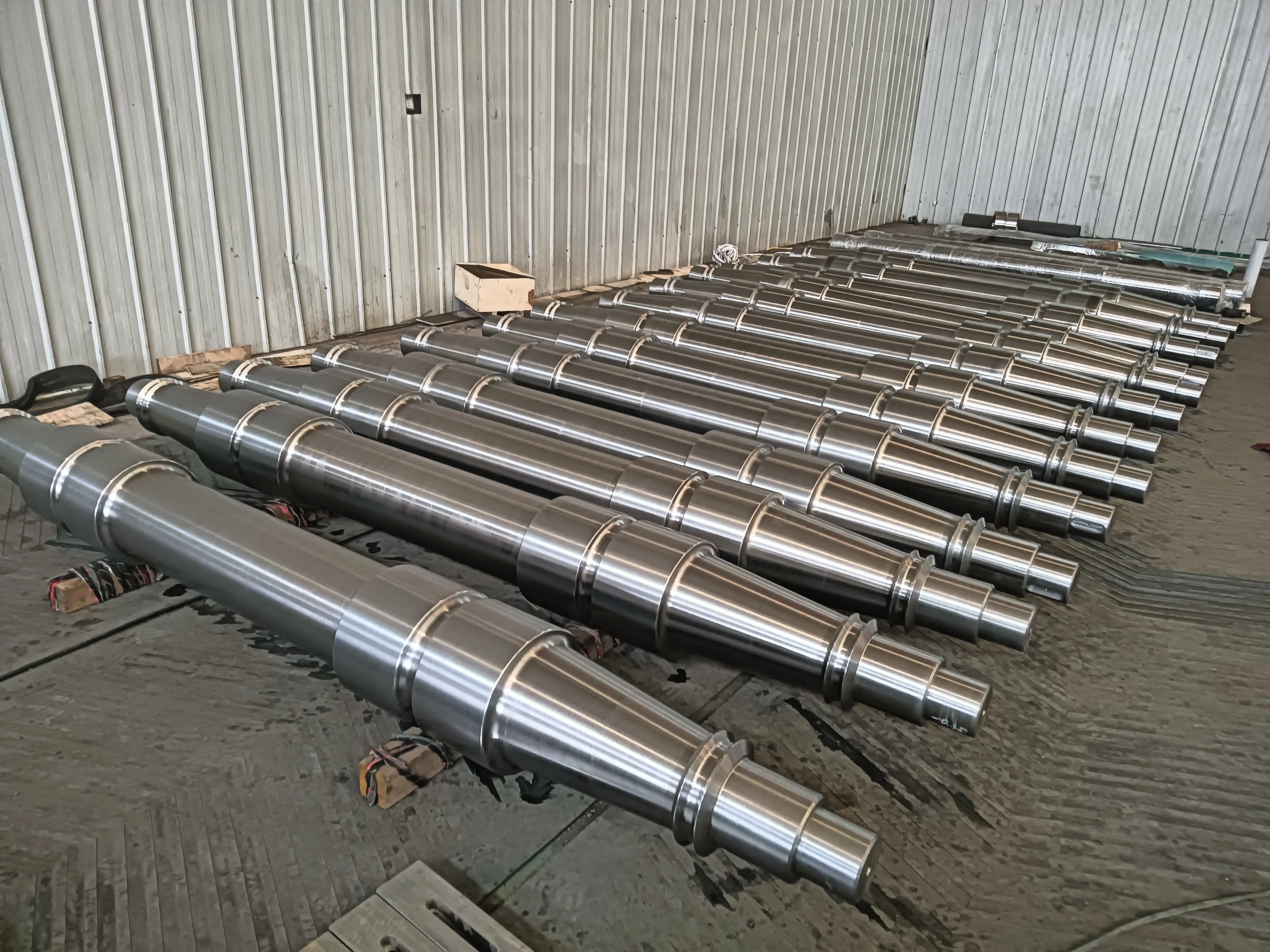 OEM grinding high quality stepped big long shaft roller