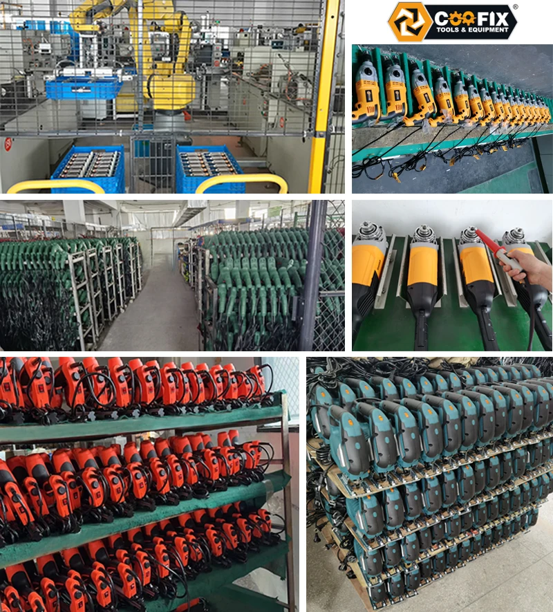 Coofix  Factory Directly Sale 220V Angle Grinder 115mm 125mm Corded Electric Angle Grinder Machine