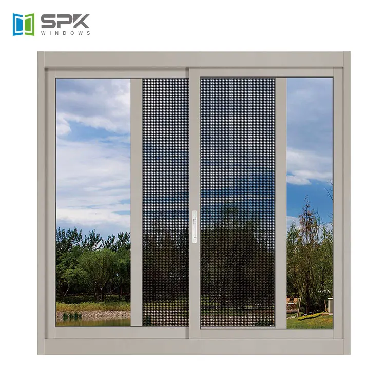 
SPK Windows Australia Standard AS2047 Aluminium Windows and Doors Sliding Window With Inside Grill 