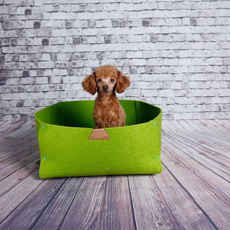 High Quality Indoor Cats Felt Pet Nest Tube House Bed Round Cave