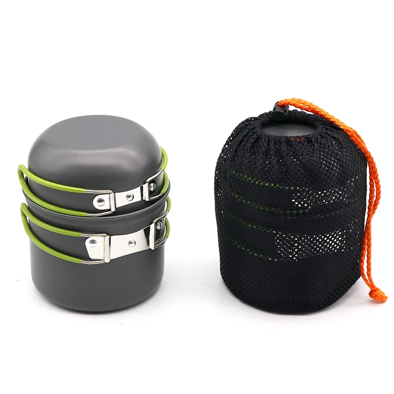 Wholesale Outdoor Aluminum Alloy Tableware Set Cooking Picnic Camping Cookware Set